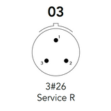 Souriau Connector kit - Plug - 8STA601-03SE