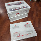 J's Racing - Collapsible Storage Bin - White/Clear - *NEW*