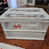 J's Racing - Collapsible Storage Bin - White/Clear - *NEW*