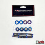 RV6 - M10x1.25 Titanium Stud Set (4) with Safety Wire
